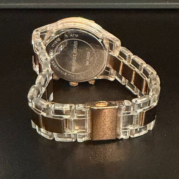 ✨ Michael Kors Rose Gold Chronograph Watch MK5323 ✨ - New Battery - Picture 5 of 10